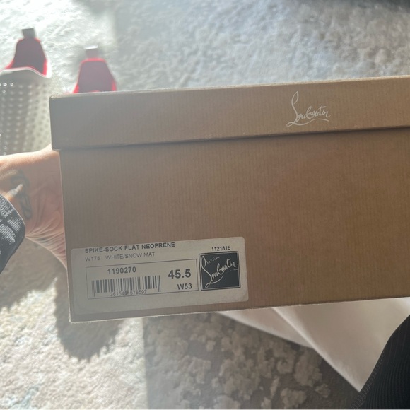 Christian Louboutin Spike Sock Flat Neoprene 45.5 - Picture 9 of 13